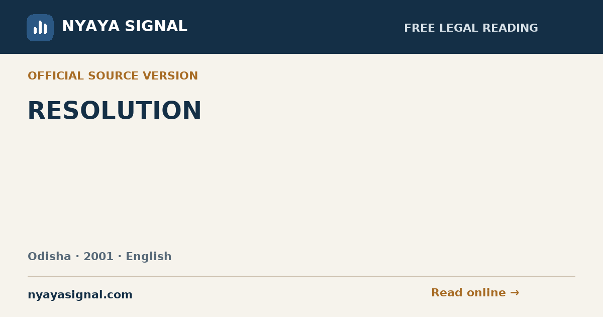 RESOLUTION — English | NYAYA SIGNAL
